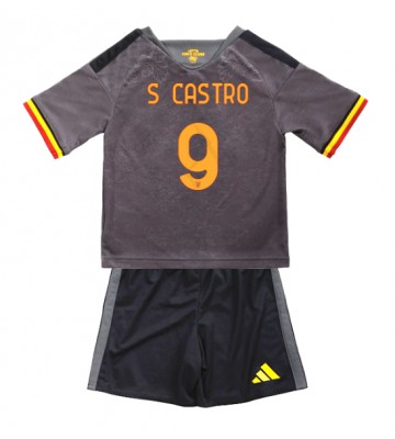 AS Roma Santiago Castro #9 Tredjeställ Barn 2026-27 Kortärmad (+ Korta byxor)